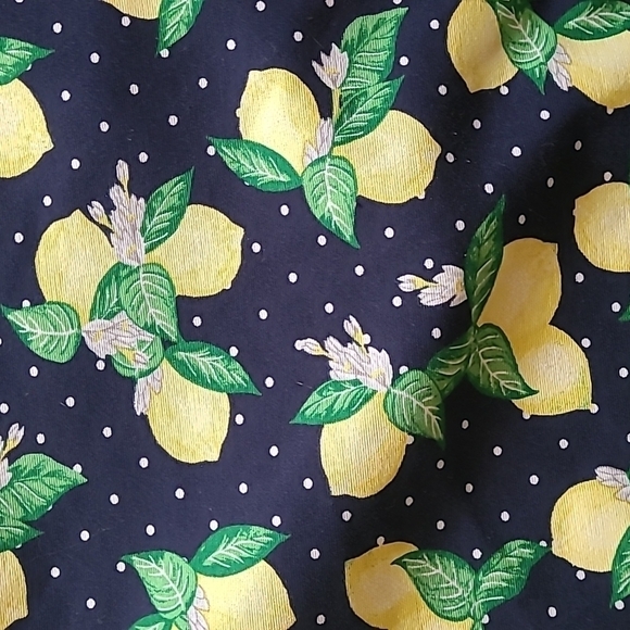 Talbots sz 8 navy lemon pencil skirt Spring Summer WSK39 - Picture 2 of 6